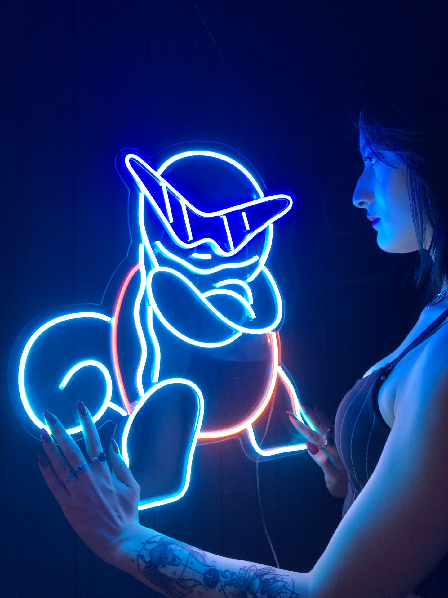 Retro Squirtle Neon Light Sign