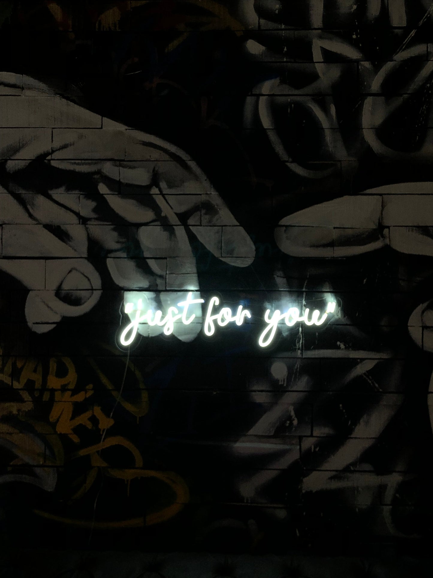 “Just for You” Custom Neon Sign