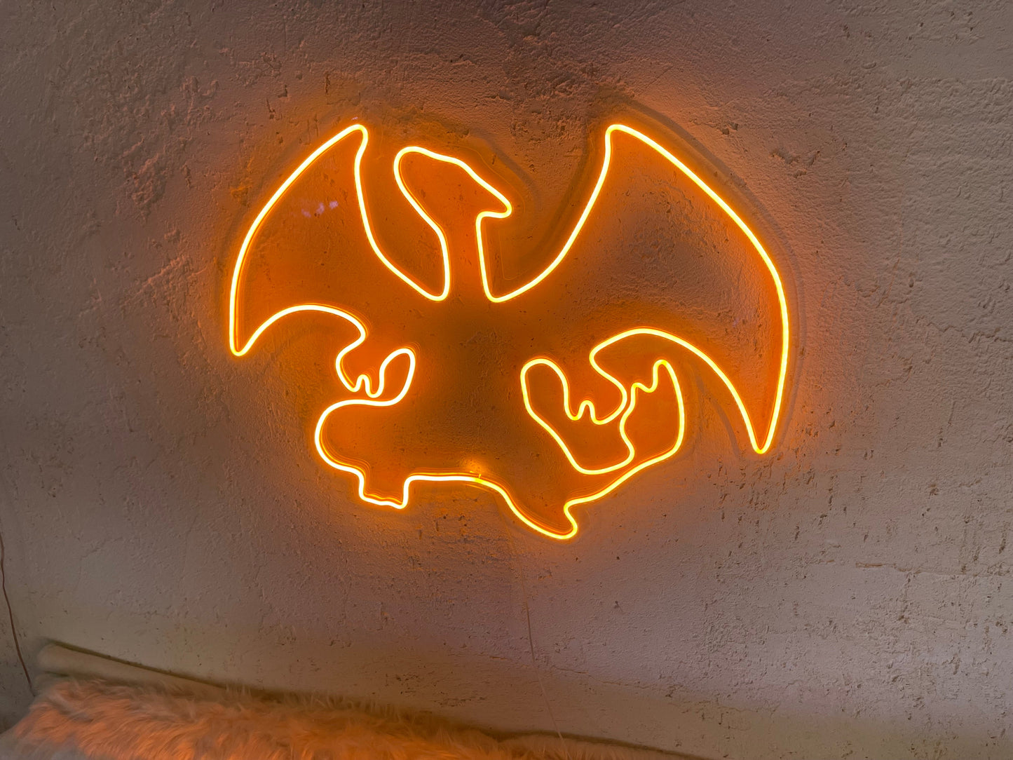 Charizard Silhouette Neon Sign