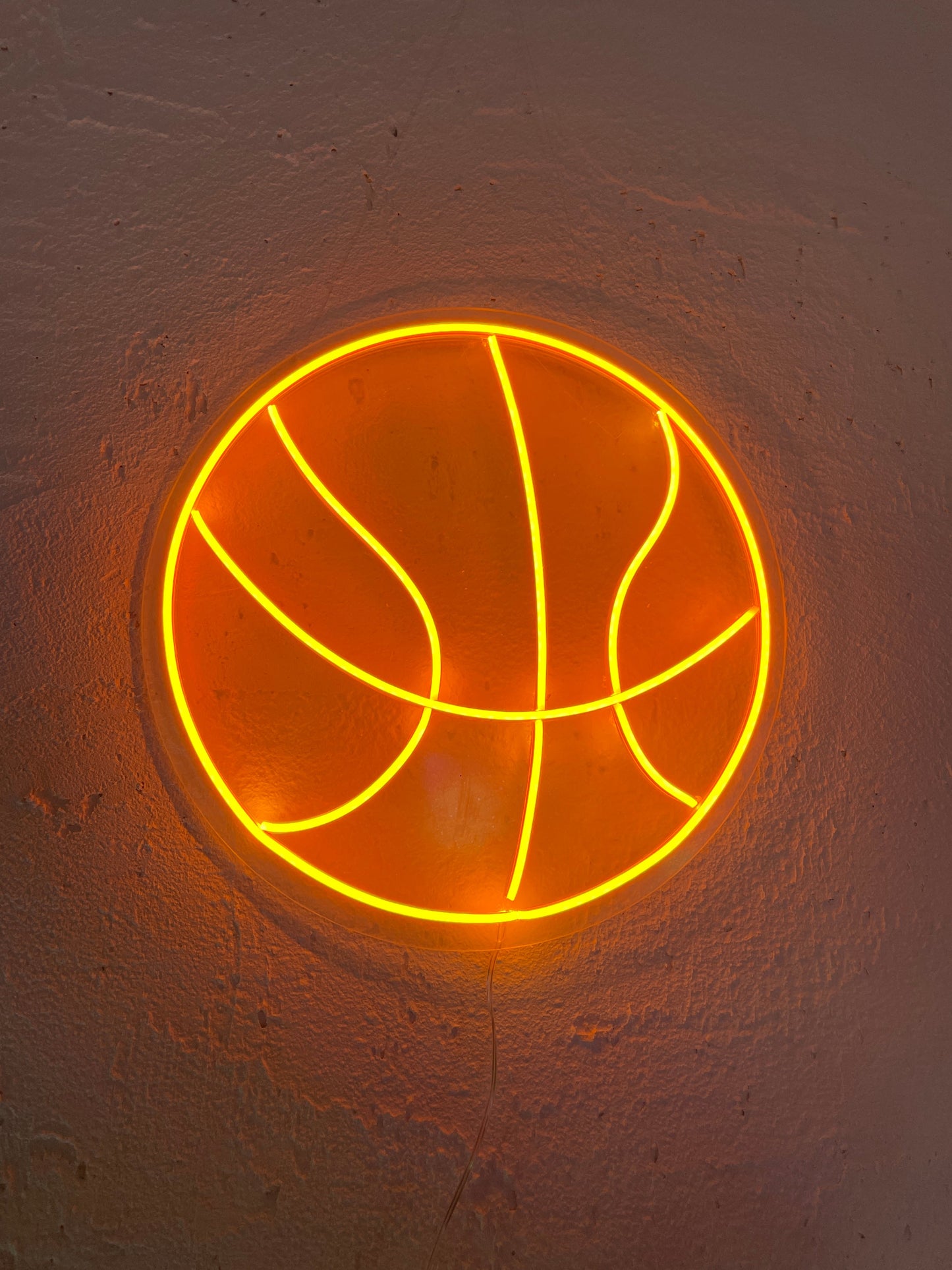 Courtside Glow Neon Basketball Sign
