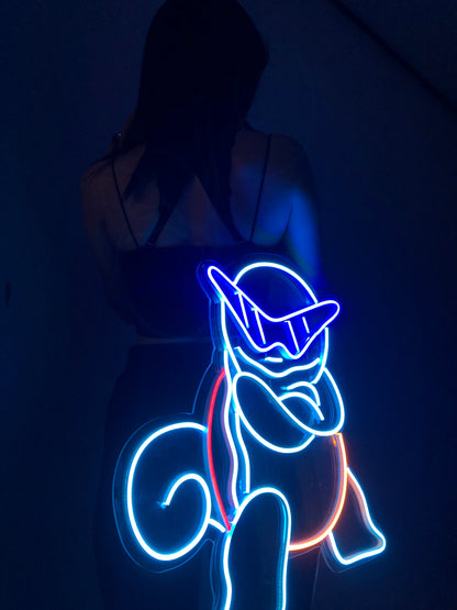 Retro Squirtle Neon Light Sign