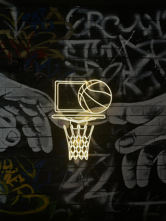 Slam Dunk Basketball Neon Sign