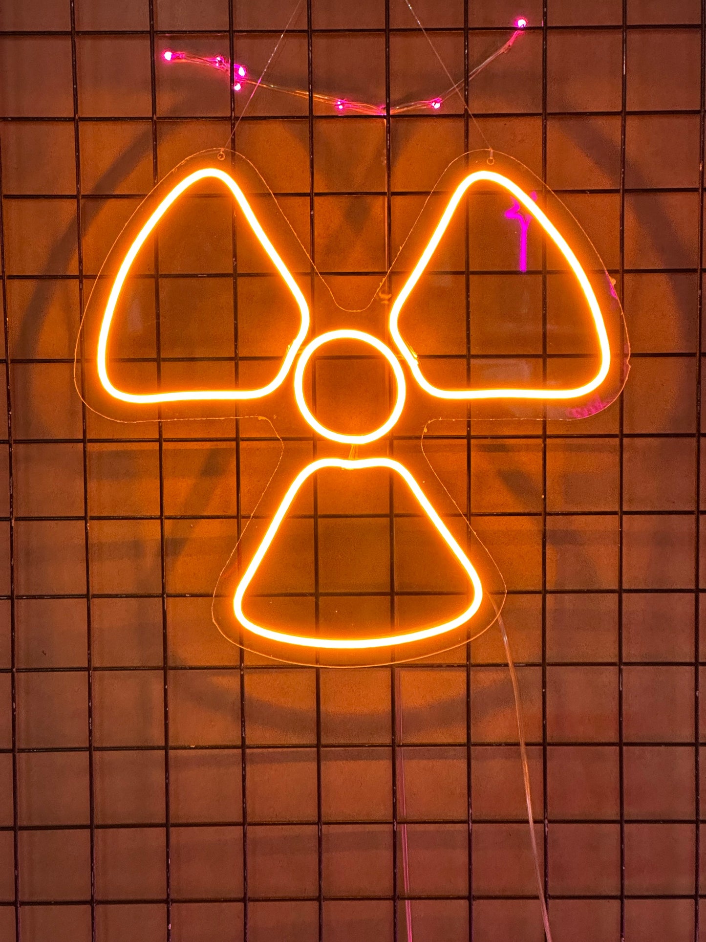 Nuclear Symbol Neon Light