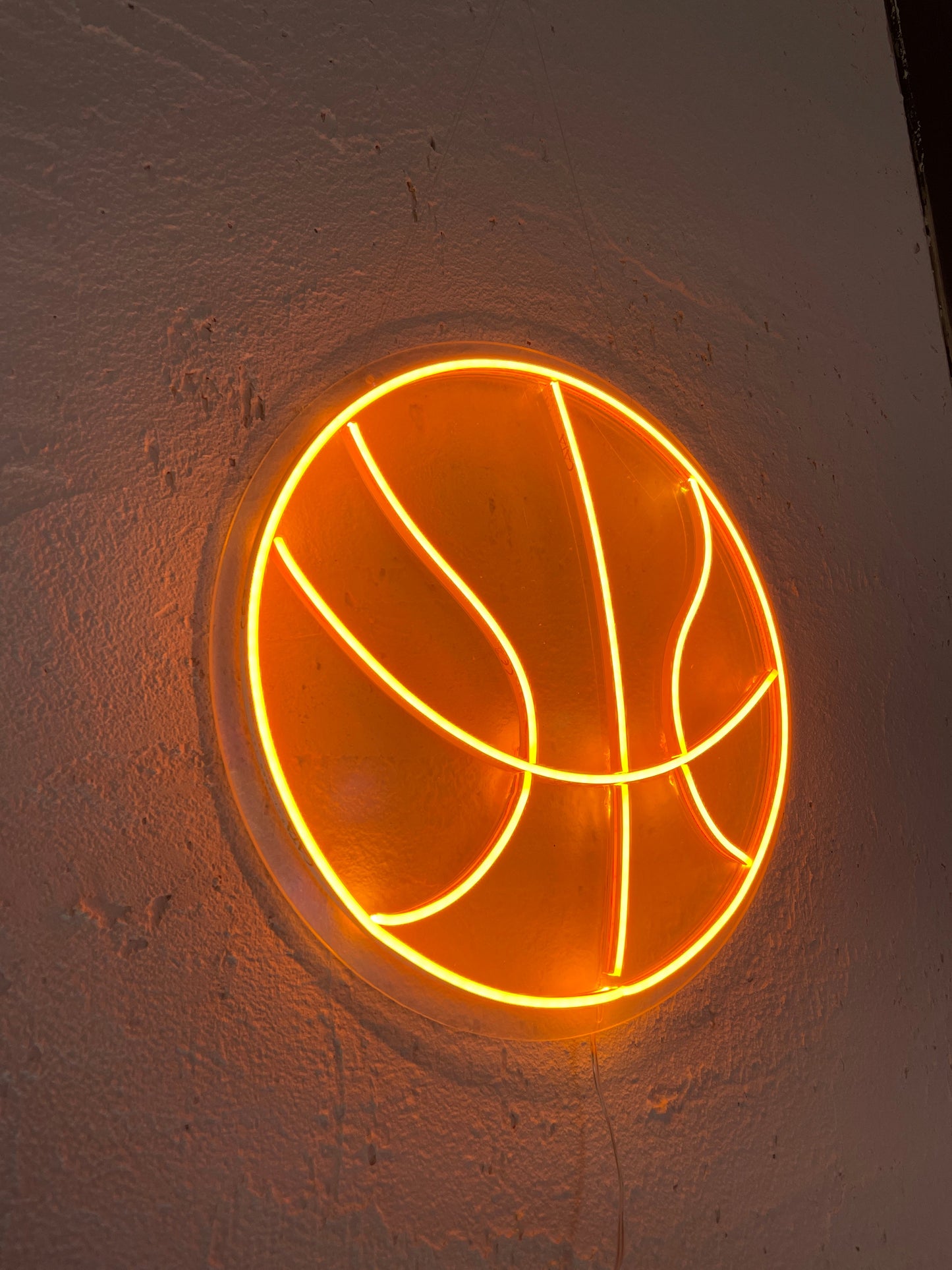 Courtside Glow Neon Basketball Sign