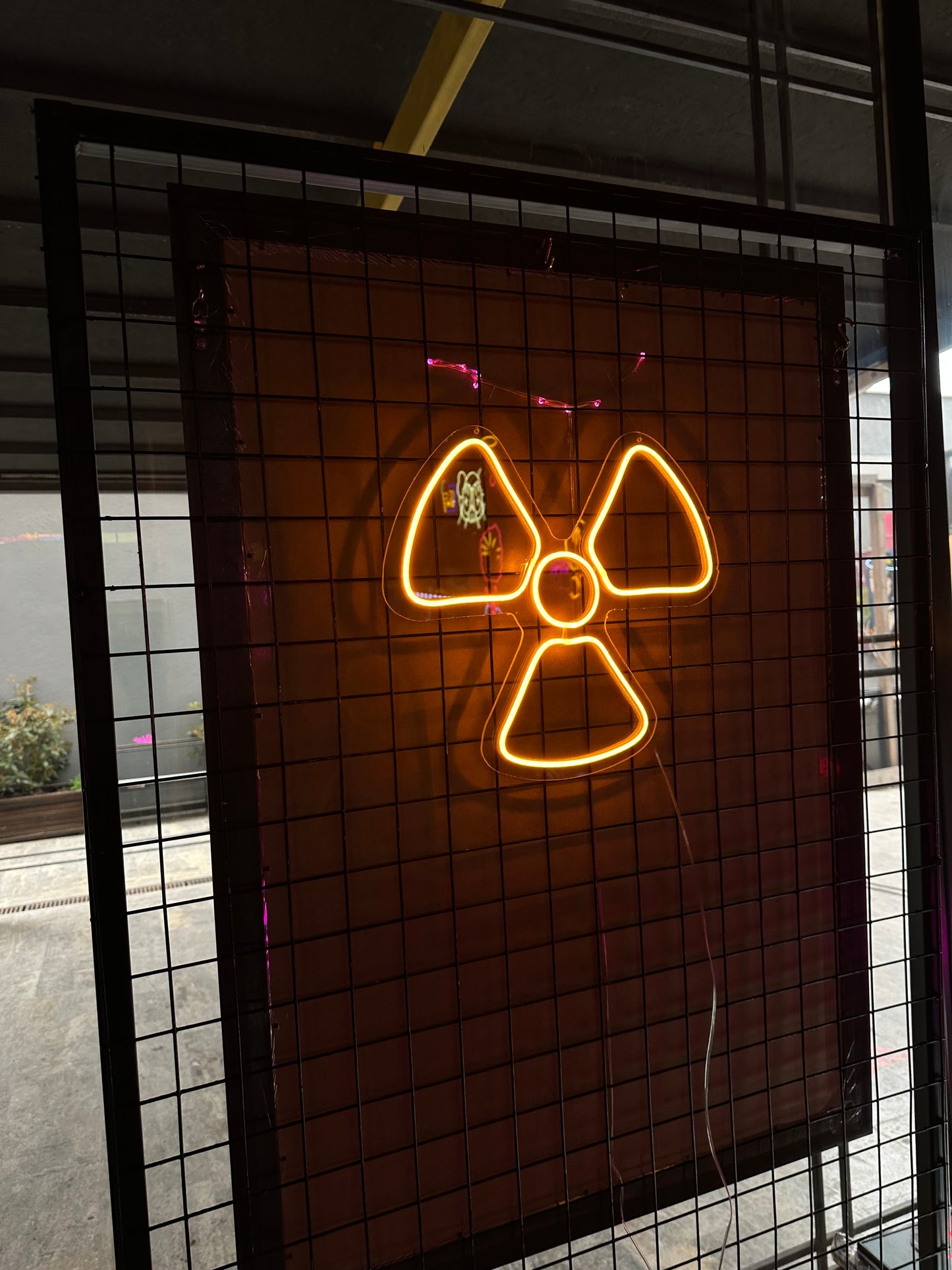 Nuclear Symbol Neon Light